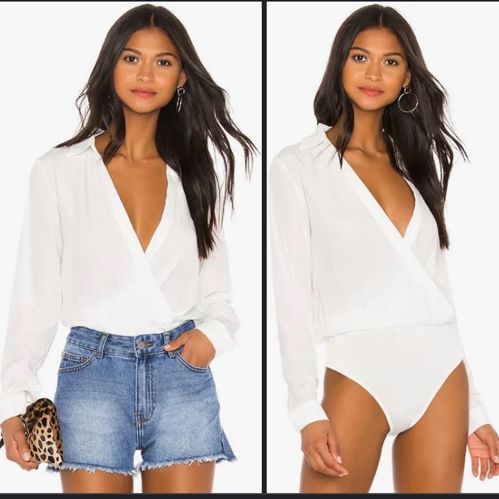 Superdown presley surplice bodysuit